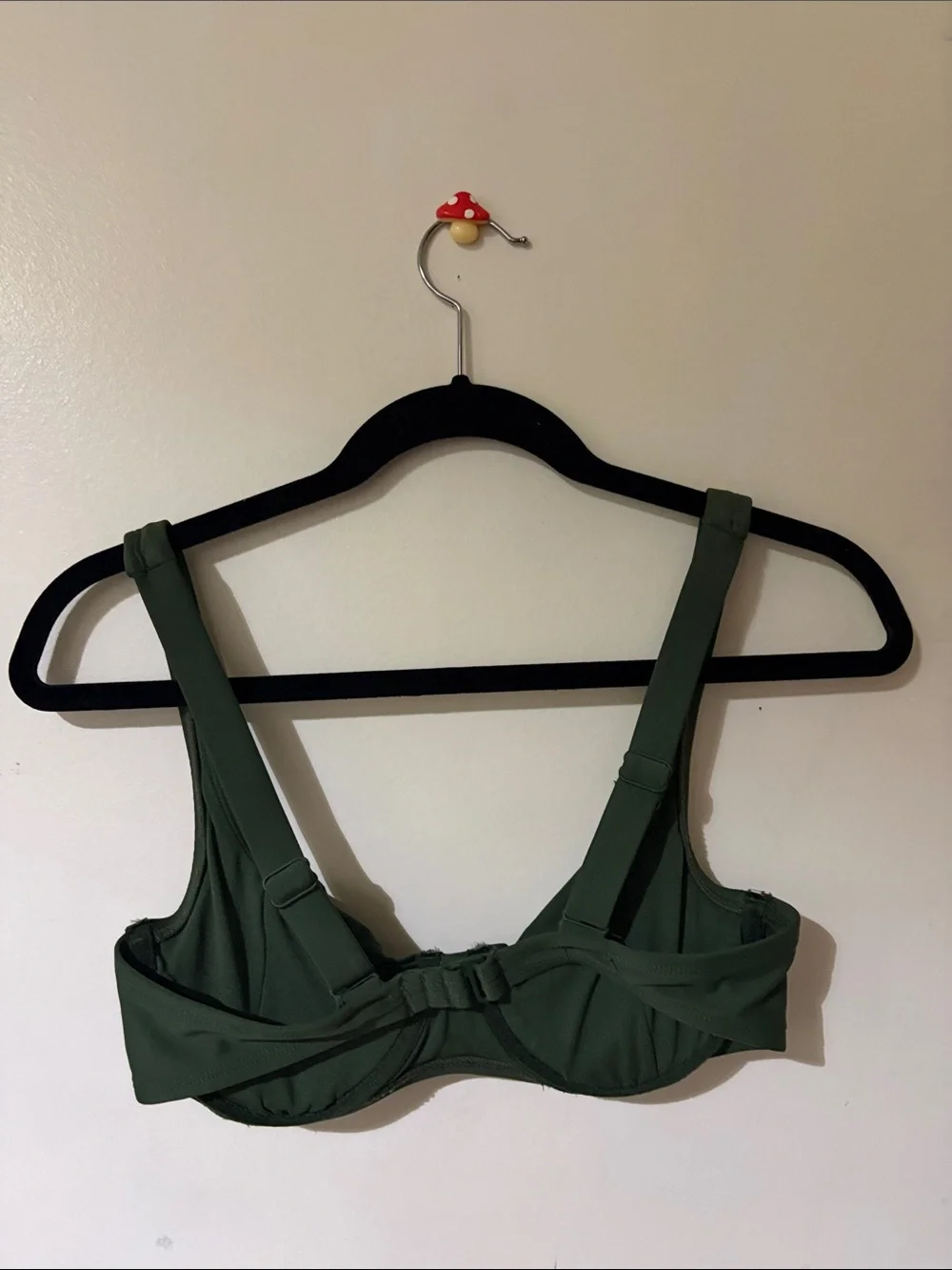 Olive Green Underwire Bikini Top